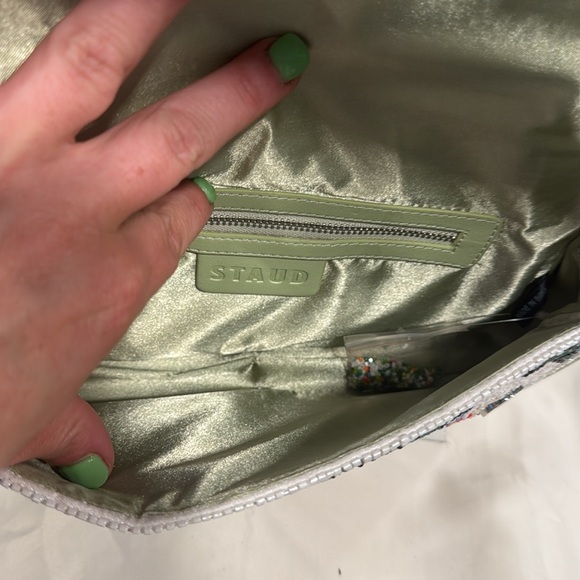 STAUD TOMMY BEADED BAG BIRDS OF PARADISE - Picture 3 of 5